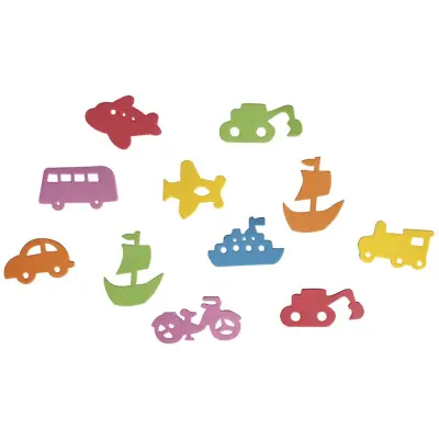 Motivi iz penaste gume, Vozila, 2-5cm, samolepilni, set 80