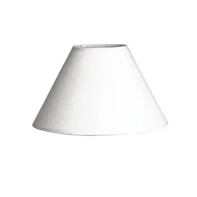 Senčnik za luč, okrogel, bel, 19,5 cm o, višina 12,5 cm