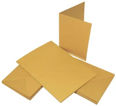 Kuverte+Vizitke, Set 50, C6, Kraft barve