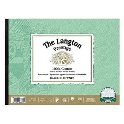 Blok akvarelni Langton Prestige 30,5x22,9 cm, CP, 300g, 12 listni