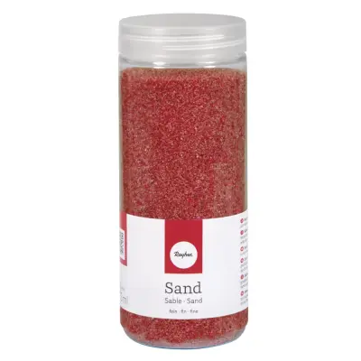 Pesek, fin, ognjeno rdeč, 0,1-0,3 mm, 800g