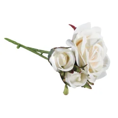Vrtnica, bela, 15cm, trije cvetovi