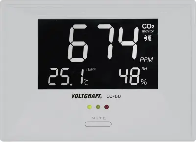 Merilnik ogljikovega dioksida VOLTCRAFT CO-60 0 - 3000 ppm