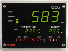 rotaronic CO2-Zaslon merilna naprava za plin CO2\, relativno vlažnost in temperaturo