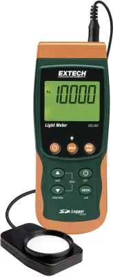 Extech SDL400 luksmeter z vgrajenim shranjevalnikom podatkov\, merilnik osvetlitve/svetilnosti z opcijsko funkcijo merjenja temperature