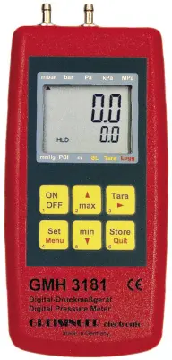 Merilnik tlaka Greisinger GMH 3181-07 za zračni tlak\, neagresivne pline in korozivne pline -0.01 - 0.350 bar