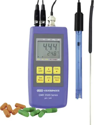 Merilnik Greisinger GMH 3511 za Ph-/Redox-/Temperaturo- GMH 3511 točen od 0.00 - 14.00 pH -5 do +150 °C