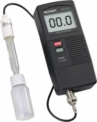 VOLTCRAFT PH-212 komplet za analizo tal  pH-vrednost VOLTCRAFT PH-212 merilnik pH vrednosti tal 0  13 pH