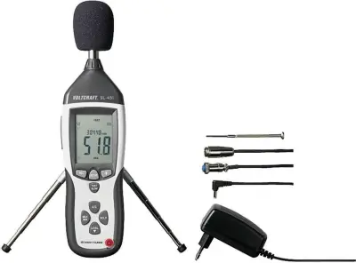 VOLTCRAFT SL-451 merilnik glasnosti\, merilnik hrupa 31.5 Hz - 8 kHz