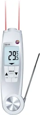 testo 104-IR vbodni termometer (HACCP) Merilno območje temperature -50 do 250 °C Vrsta senzorja NTC v skladu z zahtevami haccp, brezkontaktno ir merje