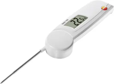 testo 103 vbodni termometer (HACCP) Merilno območje temperature -30 do 220 °C Vrsta senzorja NTC v skladu z zahtevami haccp testo 103 zložljiv vbodni