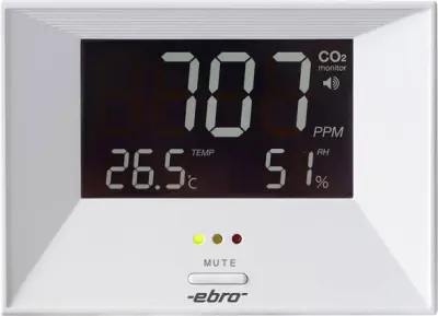 Merilnik ogljikovega dioksida ebro RM 100 0 do 3000 ppm s funkcijo za merjenje temperature