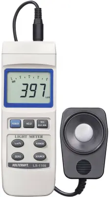 VOLTCRAFT® LX-1108 luksmeter\,merilnik svetilnosti\, merilnik osvetlitve 0 - 400000 lx