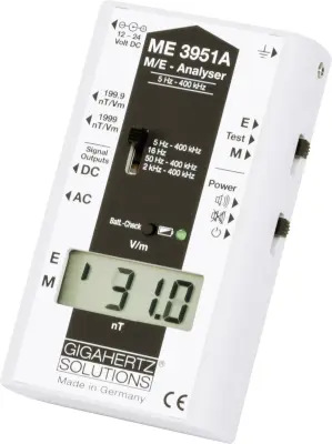 Gigahertz ME 3951 A Nizka frekvenca (NF)-analizator\, merilnik elektrosmoga 5 Hz - 400 kHz/  Gigahertz Solutions