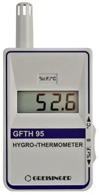 Merilnik vlažnosti zraka (higrometer) Greisinger GFTH 95 10 % rF 95 % rF kalibracija narejena po: delovnih standardih