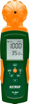 Extech CO240 merilnik ogljikovega dioksida 0 - 9999 ppm s funkcijo merjenja temperature\, z USB vmesnikom\, s funkcijo zapISOvanja podatkov
