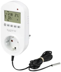 Sygonix SY-5372566  univerzalni termostat vmesni vtič tedenski program  1 kos