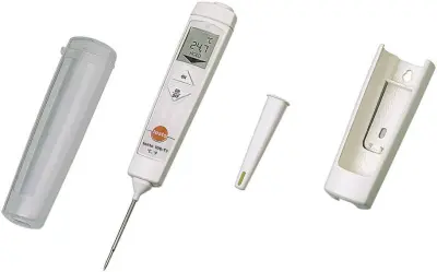 testo 106 Set  vbodni termometer (HACCP)  Merilno območje temperature -50 do 275 °C Vrsta senzorja NTC v skladu z zahtevami haccp