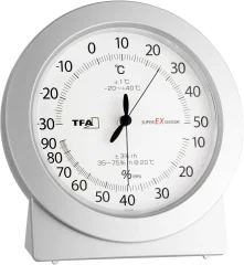 TFA Dostmann TFA Dostmann Analog merilnik vlažnosti (higrometer)  10 % rF 99 % rF  Merilnik vlažnosti zraka/temperature\, termometer/vlagomer -30 do +50 °C\, 10 - 99 % relat. vlaž.
