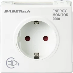 Merilnik porabe električne energije Basetech EM 2000\, Energy Monitor 2000 LCD 0\,00 - 9999\,99 kWh