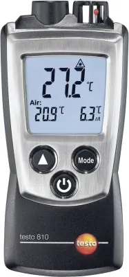 Infrardeči termometer testo 810 optika 6:1 -30 do +300 °C kontaktno merjenje\, kalibracija narejena po: delovnih standardih