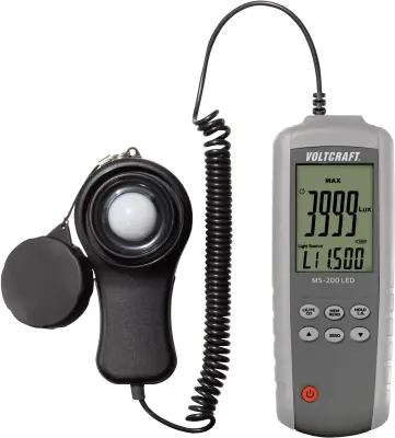 VOLTCRAFT MS-200LED Luxmeter\, merilnik svetilnosti\, merilnik osvetlitve 0.01 - 400000 lx