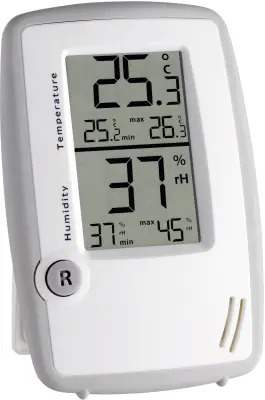 Merilnik vlažnosti zraka (higrometer) TFA 20 % rF 99 % rF kalibracija narejena po: delovnih standardih