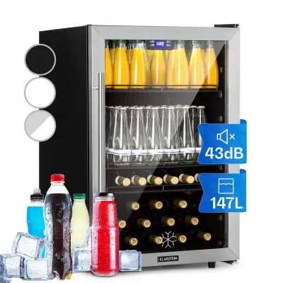 Klarstein Beersafe 5XL hladilnik, Nerjavece jeklo