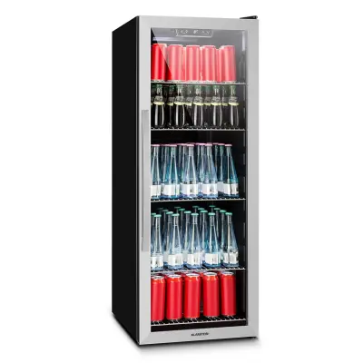 Klarstein Beersafe 5XL, hladilnik, za pijaco, 201 l, 0-10 °C, steklo, A+, nerjavece jeklo, Nerjavece jeklo