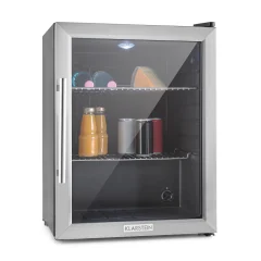 Klarstein Beersafe XL, hladilnik volumna 65 l, energ. klasa B, steklena vrata, nerjavece jeklo, Nerjavece jeklo