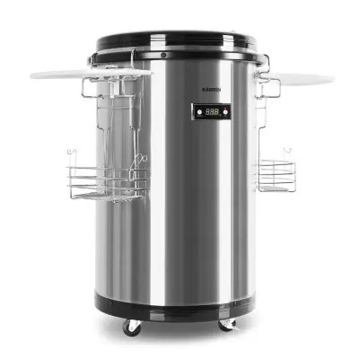 Klarstein Mr. Barbot prenosni mini-bar / hladilnik 50 L nerjavece jeklo
