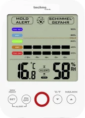 Techno Line WS 9422 merilnik vlažnosti (higrometer)  20 % rF 95 % rF prikaz rosišča/opozorilo pred plesnijo