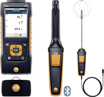 kombinacija testo 440 Comfort z Bluetooth® Anemometer testo 440 Set 0563 4408