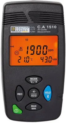 Chauvin Arnoux C.A 1510 black merilnik ogljikovega dioksida 0 - 5000 ppm s funkcijo zapISOvanja podatkov