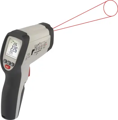 VOLTCRAFT IR 800-20C infrardeči termometer    Optični termometer 20:1 -40 - +800 °C pirometer