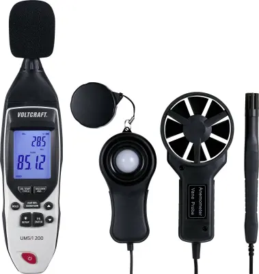 VOLTCRAFT UM5/1 200 temperaturni adapter  -200 - 1372 °C Vrsta senzorja K multi-merilnik okolja