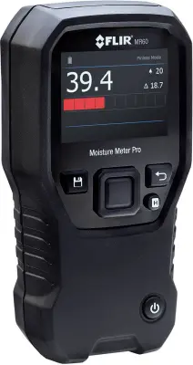 FLIR Profi-Feuchtemessgerät merilnik vlažnosti materialov Merilno območje vlage v zgradbah (območje) 0 do 20 % vol Merilno območje vlage lesa (območje