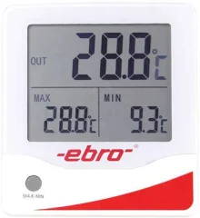 ebro TMX 320 - alarmni termometer s tridelnim zaslonom\, merilno območje od -50 ° C do +70 ° C ebro TMX 320 alarmni termometer  Merilno območje temperature -50 do +70 °C