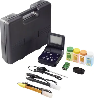 VOLTCRAFT KBM-700 kombinirani merilnik  prevodnost\, pH-vrednost\, redoks potencial (ORP)\, temperatura\, sol