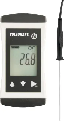 VOLTCRAFT PTM-130 merilnik temperature -70 do 250 °C vrsta tipala Pt1000 IP65 kalibracija narejena po: delovnih standardih