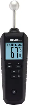 FLIR MR59 merilnik vlažnosti materialov  Merilno območje vlage v zgradbah (območje) 0 do 100 % Merilno območje vlage lesa (območje) 0 do 100 %