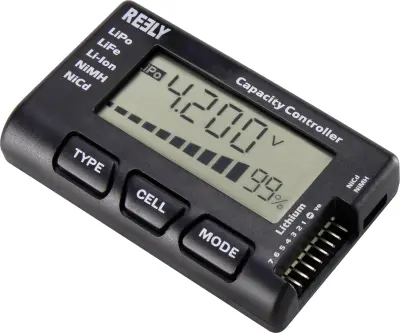 Reely lipo tester Primerno za celice (mv): 2 - 7 1 kos