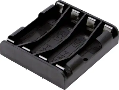 MPD BK-1264-PC8 nosilec baterij 4x Micro (AAA) spajkalni priklop (D x Š x V) 53 x 49 x 12 mm