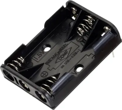 Nosilec baterij 3x Micro (AAA) Kontaktni drogovi TRU COMPONENTS BH 431-1P Držalo za baterije 3x Micro (AAA) kontaktni pol TRU COMPONENTS BH 431-1P