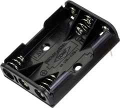 Nosilec baterij 3x Micro (AAA) Kontaktni drogovi TRU COMPONENTS BH 431-1P Držalo za baterije 3x Micro (AAA) kontaktni pol TRU COMPONENTS BH 431-1P