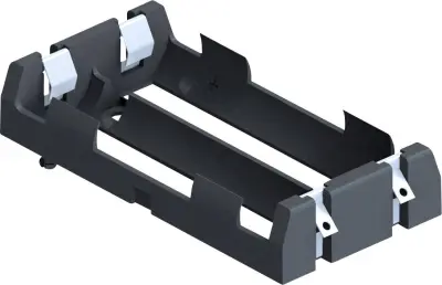 Keystone Electronics 1047 nosilec baterij 2x 18650 spajkalni priklop (D x Š x V) 77 x 40 x 15 mm