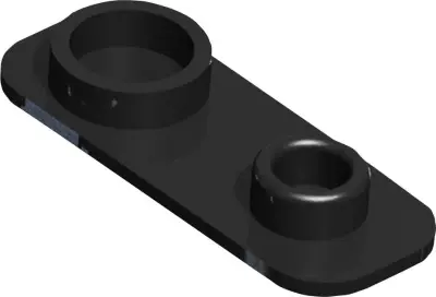 Keystone Electronics Battery Cap 96 zaščitna kapica Primerno za (dodatna oprema za baterije) 9V blok