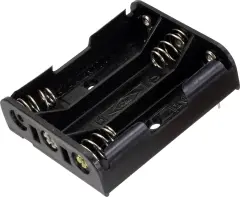 Nosilec baterij 3x Mignon (AA) Kontaktni drogovi TRU COMPONENTS BH-331P Držalo za baterije 3x Mignon (AA) kontaktni pol TRU COMPONENTS BH-331P