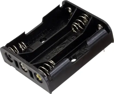 Nosilec baterij 3x Mignon (AA) Kontaktni drogovi TRU COMPONENTS BH-331P Držalo za baterije 3x Mignon (AA) kontaktni pol TRU COMPONENTS BH-331P