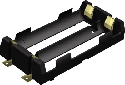 Keystone Electronics 1048 nosilec baterij 2x 18650 površinska montaža smd (D x Š x V) 86 x 40 x 19 mm